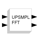 \epsfig{file=UPSMPLFFT_f.eps,height=90pt}